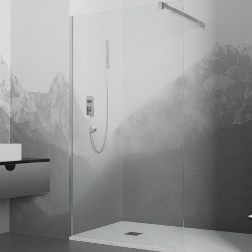 Душевая перегородка RGW Walk In WA-001 70 351000107-11 прозрачная профиль хром