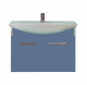 Тумба Misty Джулия 75 подвесная синяя (Л-Джу01075-1110По) с раковиной  (СО000003937)