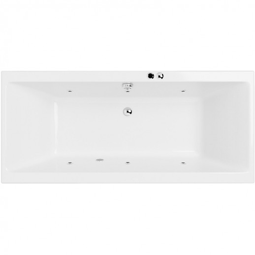 Ванна акриловая Excellent Pryzmat Slim 180x80 WAEX.PRY18S.SOFT.CR с гидромассажем прямоугольная