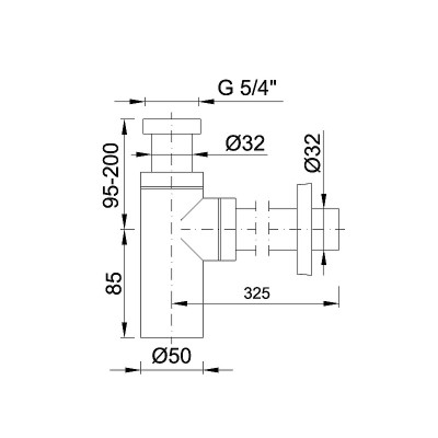 Сифон для раковины Styron STY-533-FK нерж сталь