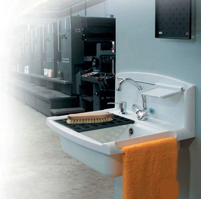 Sanit многофункциональная мойка с решеткой, 55 см х 45 см, белая