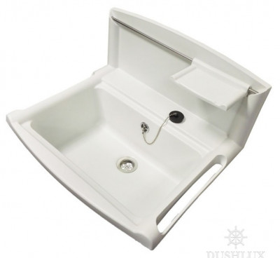 Sanit многофункциональная мойка с решеткой, 55 см х 45 см, белая