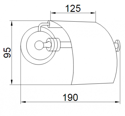 Boheme HERMITAGE 10350 бумагодержатель с крышкой, золото
