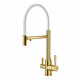 Смеситель для кухни с подключением фильтра Raglo R81.63.03, золотой сатин (R81.63.03)