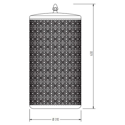 Корзина для белья 44 л Migliore Complementi 24737 золото