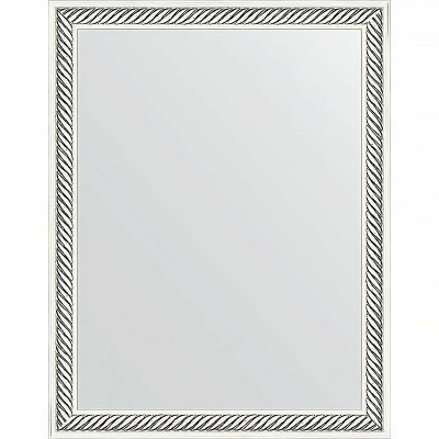 Зеркало настенное Evoform Definite 45х35 BY 1326 в багетной раме Витое серебро 28 мм