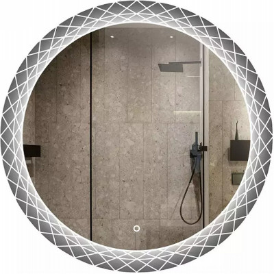 Зеркало в ванную Esbano 50 ESMI3599 с подсветкой с сенсорным выключателем округлое