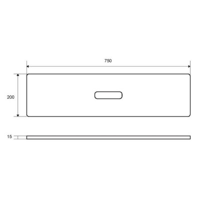 Полка на ванну EXCELLENT ZEN (DOEX.1101.750.TR)
