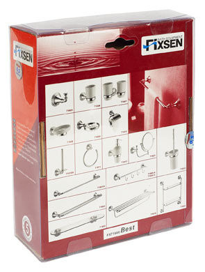 Fixen Best FX-71622 полка стеклянная двухэтажная, 45см, хром