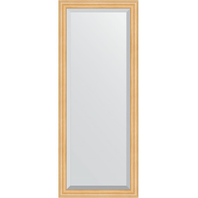 Зеркало настенное Evoform Exclusive 151х61 BY 1183 с фацетом в багетной раме Сосна 62 мм