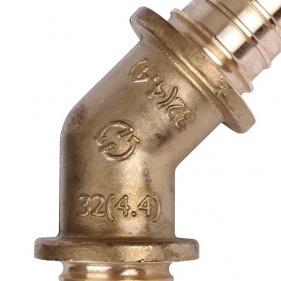Угольник STOUT прессовой латунь 45° 32 SFA-0031-000032