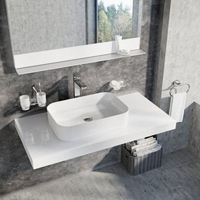 RAVAK XJX01155002 Керамический умывальник Ceramic Slim правый белый