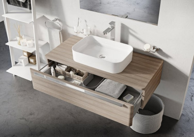 RAVAK XJX01155002 Керамический умывальник Ceramic Slim правый белый