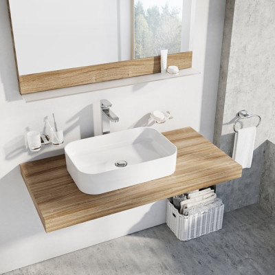 RAVAK XJX01155002 Керамический умывальник Ceramic Slim правый белый