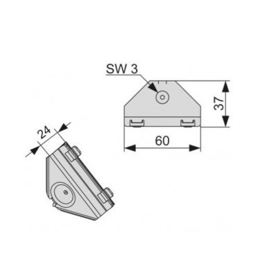 TECE Соединение угловое TECE 9010002