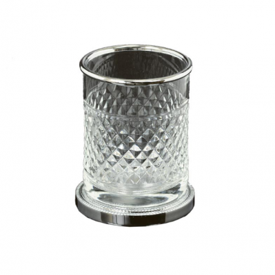 Boheme 10217 стакан настольный, хром/хрусталь