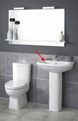 JACOB DELAFON Panache E1434-00 раковина 56 см х 46 см, белая