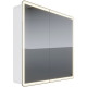 Зеркальный шкаф в ванную Lemark Element 90 LM90ZS-E с подсветкой белый  (LM90ZS-E)