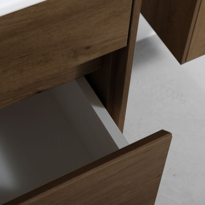 Тумба под раковину Vincea Chiara 600 подвесная 1 ящик soft-close, T.Oak VMC-2C600TO