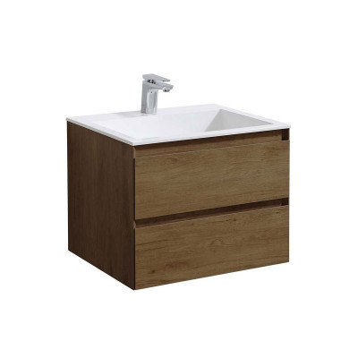 Тумба под раковину Vincea Chiara 600 подвесная 1 ящик soft-close, T.Oak VMC-2C600TO