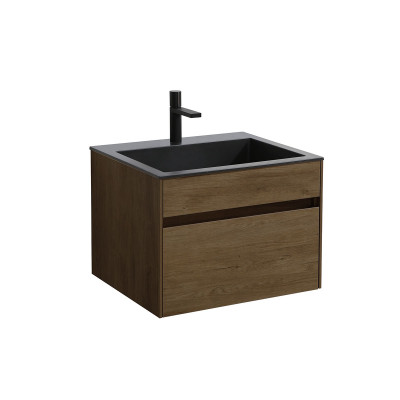 Тумба под раковину Vincea Chiara 600 подвесная 1 ящик soft-close, T.Oak VMC-2C600TO