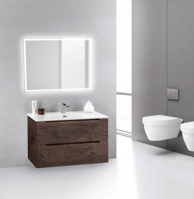 Тумба под раковину BelBagno ETNA 39-700/390-2C-SO-RW-P подвесная Rovere Moro МДФ