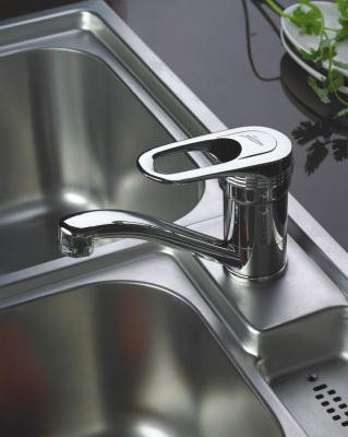 Смеситель для кухни Ledeme L4556-2 H56 однорычажный хром