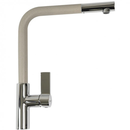 Смеситель для кухни Haiba HB70501-14 (латунь) хром, бежевый