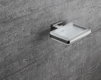 Мыльница COLOMBO BasicQ B3701, стекло/хром