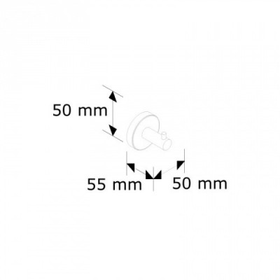 MERIDA STELLA MHW29 крючок настенный "Носорог" (полированный)