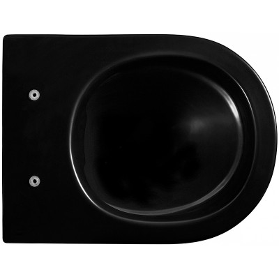 Комплект унитаза с инсталляцией Abber Bequem AC1100MB-AC0105-AC0121MB микролифт с черной клавишей