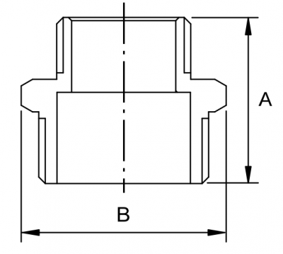 Бочонок ProFactor PF TF 13 переходной  1/2 "x 3/4 "