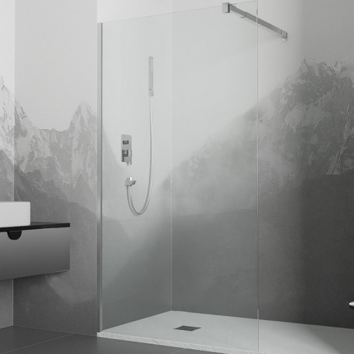 Душевая перегородка RGW Walk In WA-001 80 351000108-11 прозрачная профиль хром