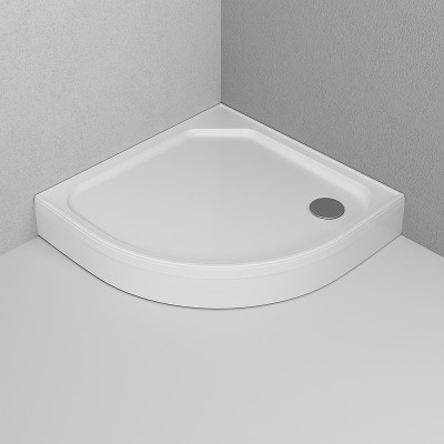 Акриловый душевой поддон AM.PM X-Joy 90x90 W88T-205-090W64 белый четверть круга