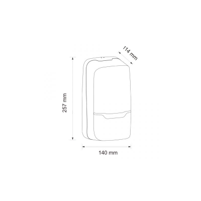 Дозатор мыльной пены в картриджах "MERIDA HARMONY BLACK MAXI" ABS-пластик DHC201