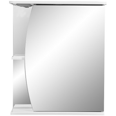 Зеркальный шкафчик в ванную Stella Polar Волна Лана 60 SP-00000049 с подсветкой белый