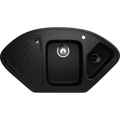 Кухонная мойка Ulgran Classic U-501-302 угловая 1030х555х175 две чаши с левым крылом песочная
