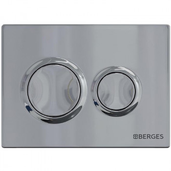 Клавиша смыва Berges Novum O3 040063 хром ABS-пластик