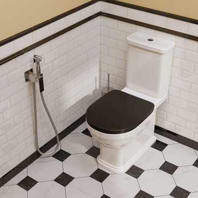 Унитаз компакт Kerama Marazzi Pompei PO.wc.01 белый глянцевый без бачка и сиденья
