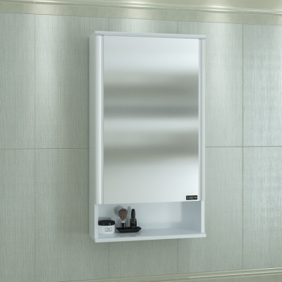 Зеркальный шкаф в ванную СанТа Вегас 50 белый