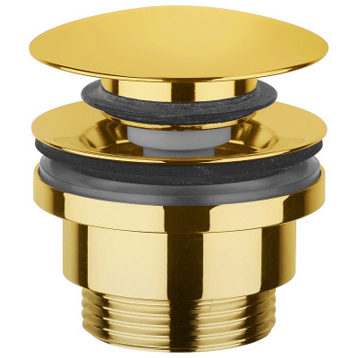 Донный клапан для раковинын Paffoni Light ZSCA050HG Сlick-Сlack золото