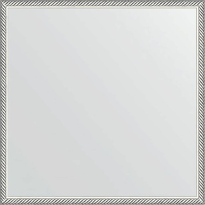 Зеркало настенное Evoform Definite 58х58 BY 0605 в багетной раме Витое серебро 28 мм
