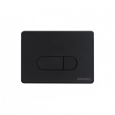 Инсталляция BERGES для скрытого монтажа унитаза NOVUM кнопка D5 Soft Touch, черная