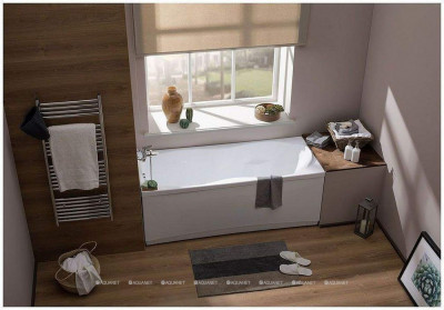 Акриловая ванна Aquanet Tessa NEW 170x70 с каркасом пристенная прямоугольная (00242925)