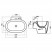 CERAMICA ALA WAVE WAVWB670 раковина, 67 см х 49 см