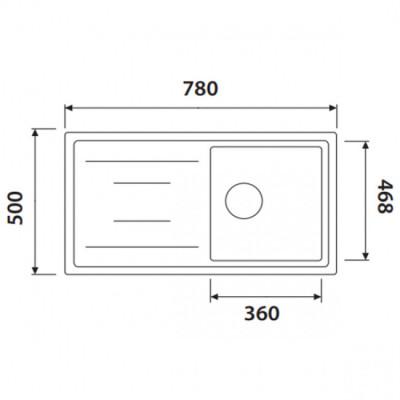 Кухонная мойка KAISER KGM-7850 гранит (KGM-7850-J)