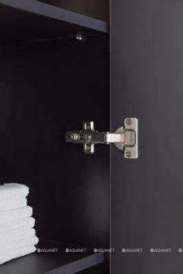 Шкаф-пенал для ванной Aquanet Верона черный (00272431)