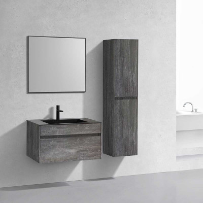 Тумба под раковину Vincea Chiara 800 подвесная 1 ящик soft-close, G.Stone VMC-2C800GS