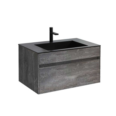 Тумба под раковину Vincea Chiara 800 подвесная 1 ящик soft-close, G.Stone VMC-2C800GS