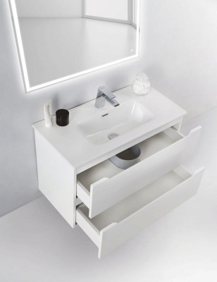 Тумба под раковину BelBagno ETNA 39-800/390-2C-SO-BL-P подвесная Bianco Lucido МДФ